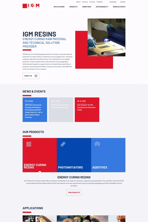 Igm-Resins Homepage 1440px