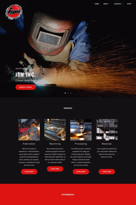 Ism-Inc Homepage 1440px