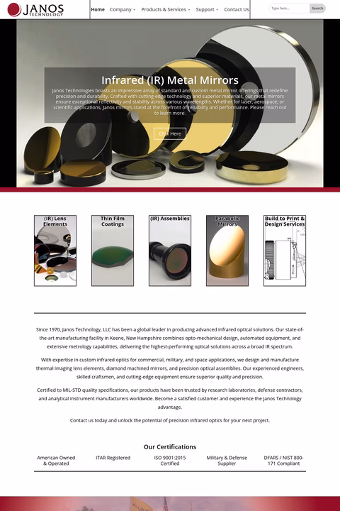 Janos-Technology Homepage 1440px