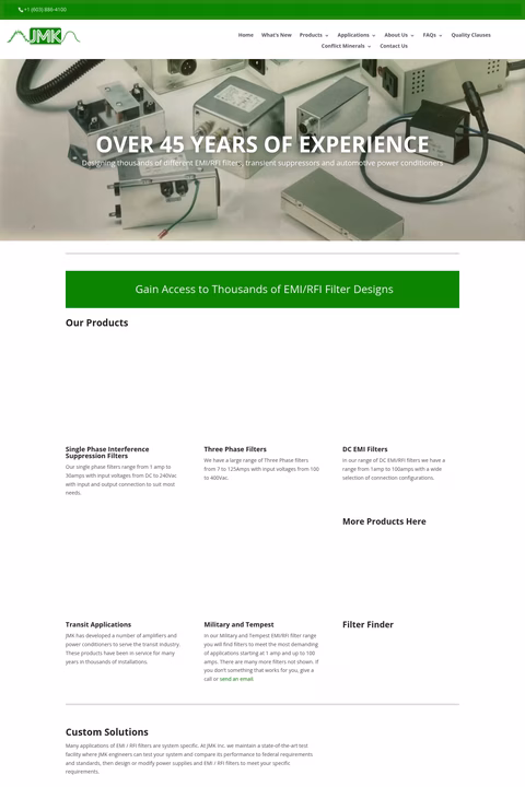 Jmk-Filters Homepage 1440px