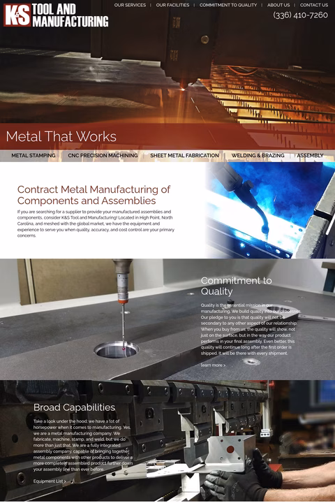 K-S-Tool-Manufacturing Homepage 1440px