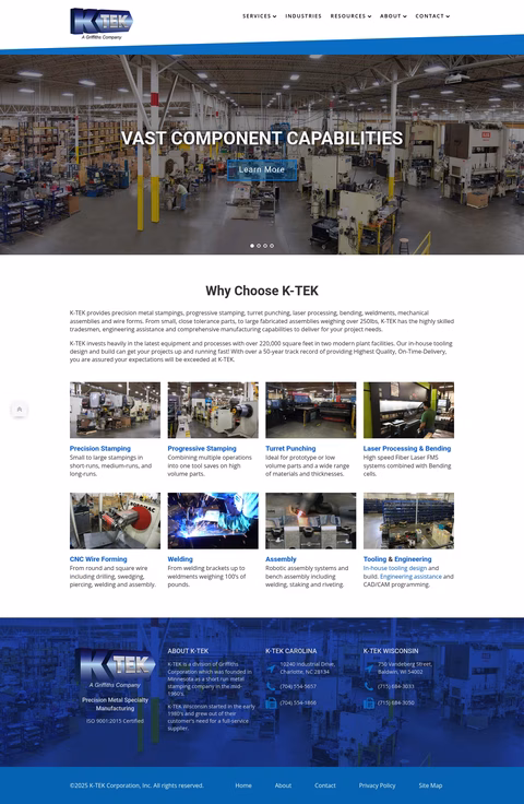 K-Tek-Corporation Homepage 1440px