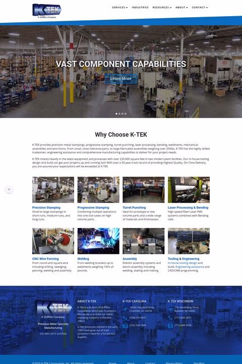 K-Tek-Corporation Homepage 1440px