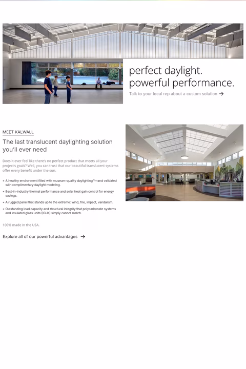 Kalwall-Corporation Homepage 1440px