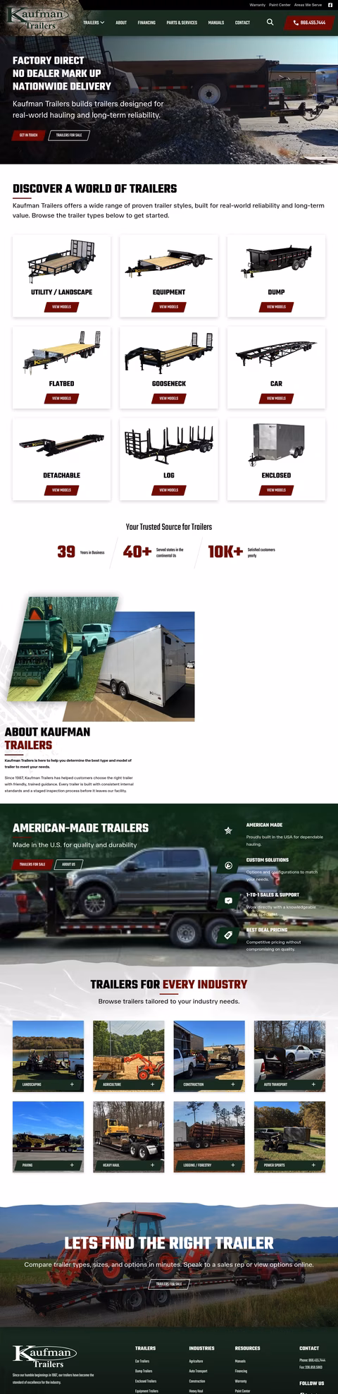 Kaufman-Trailers Homepage 1440px
