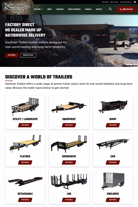 Kaufman-Trailers Homepage 1440px