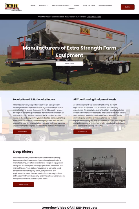 Kbh-Equipment Homepage 1440px