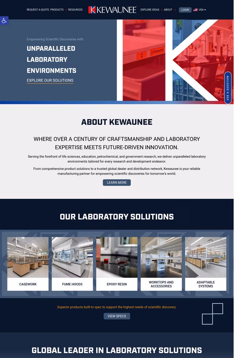 Kewaunee-Scientific Homepage 1440px