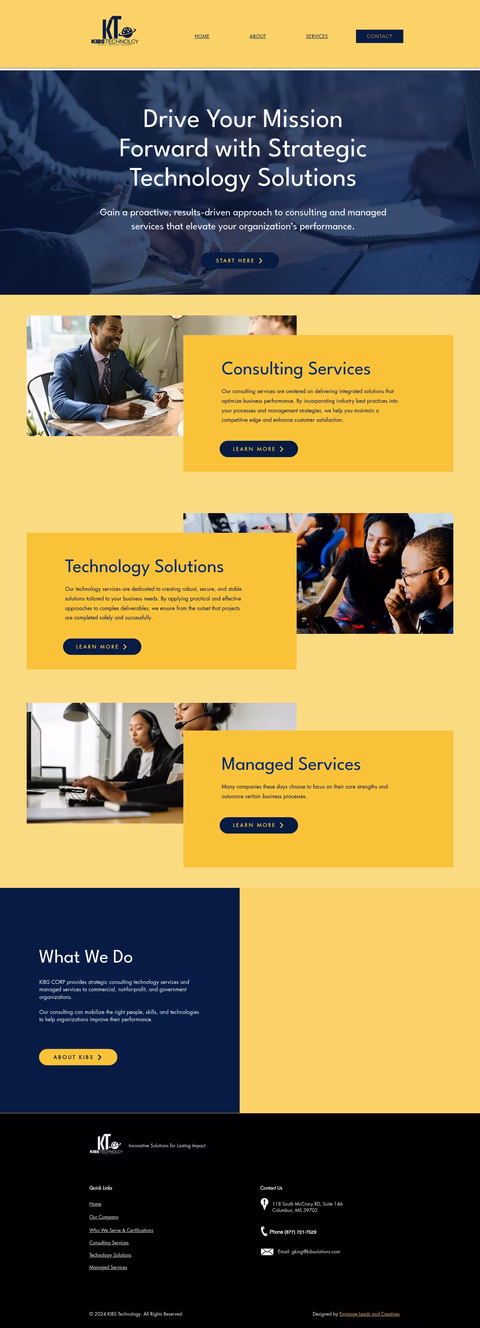 Kib-Solutions Homepage 1440px