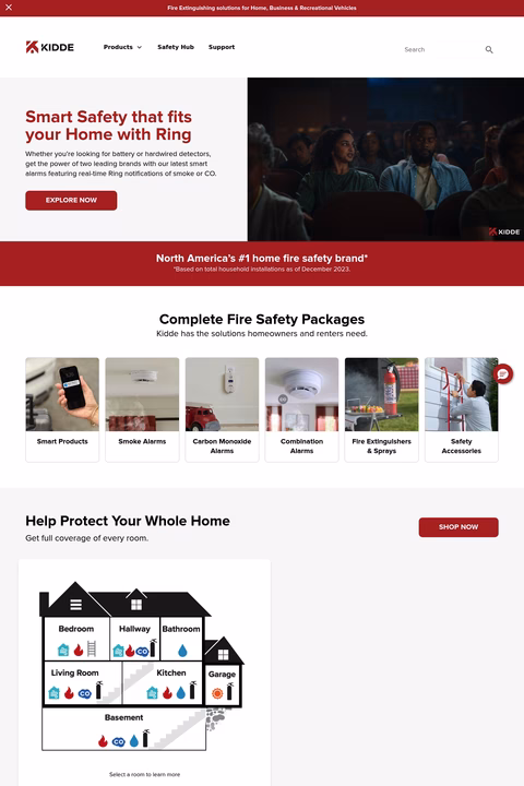 Kidde Homepage 1440px