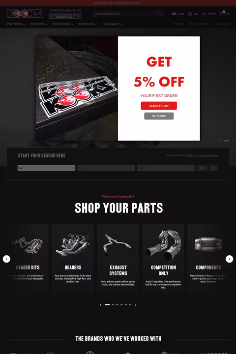 Kooks-Headers-Exhaust Homepage 1440px