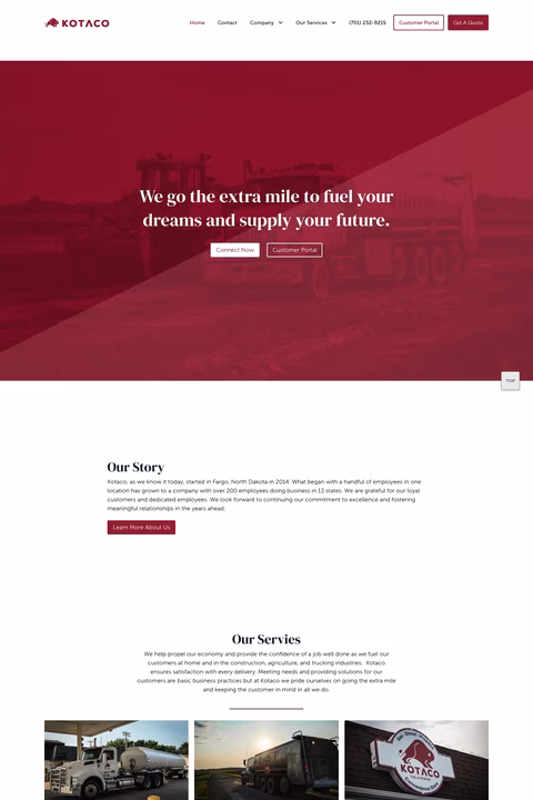 Kotaco-Fuels Homepage 1440px