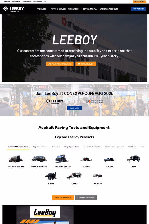 Leeboy Homepage 1440px
