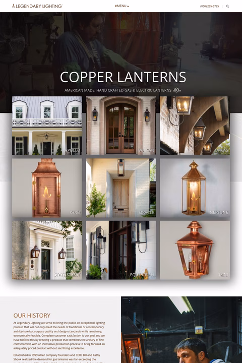 Legendary-Lighting Homepage 1440px