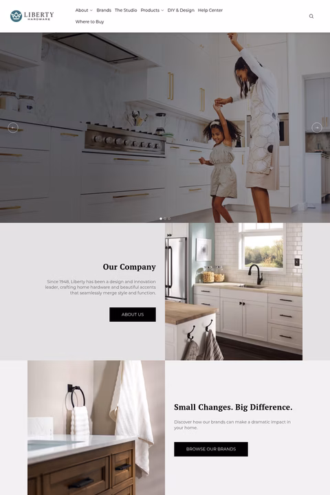 Liberty-Hardware Homepage 1440px