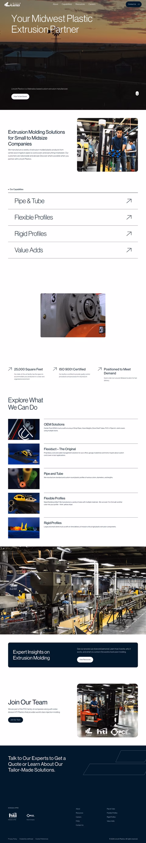 Lincoln-Plastics Homepage 1440px