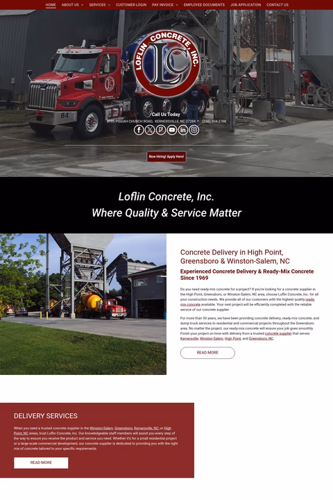 Loflin-Concrete Homepage 1440px