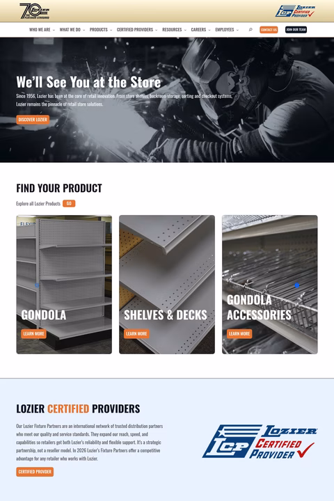 Lozier Homepage 1440px