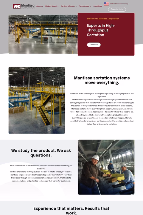 Mantissa-Corporation Homepage 1440px