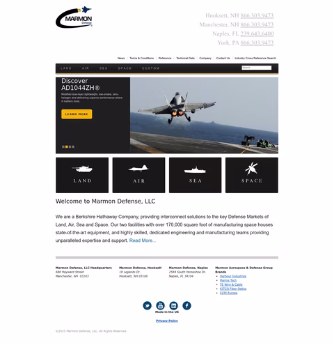 Marmon-Aerospace-Defense Homepage 1440px