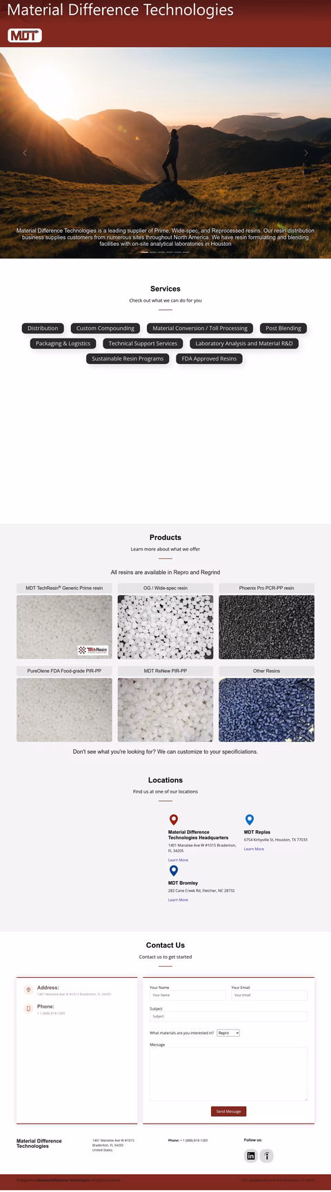 Material-Difference-Technologies Homepage 1440px