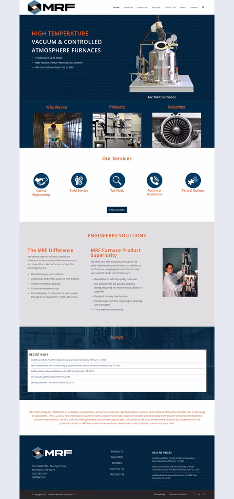 Materials-Research-Furnaces Homepage 1440px