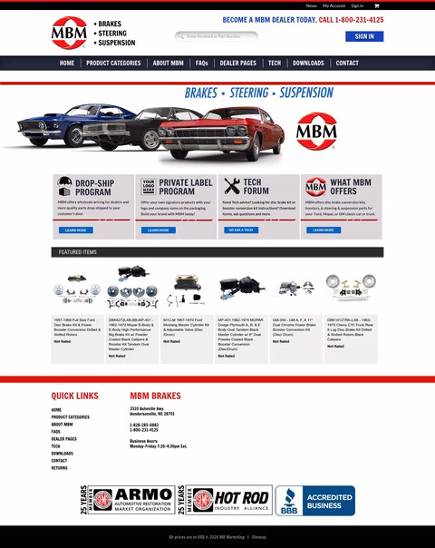 Mbm-Brakes Homepage 1440px