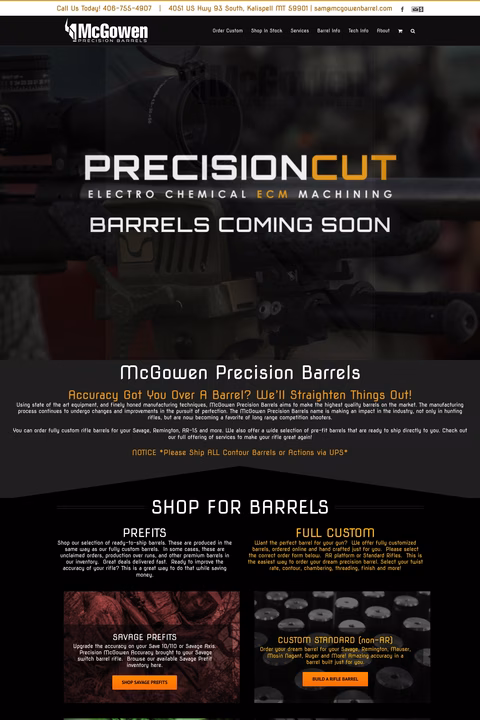 Mcgowen-Precision-Barrels Homepage 1440px