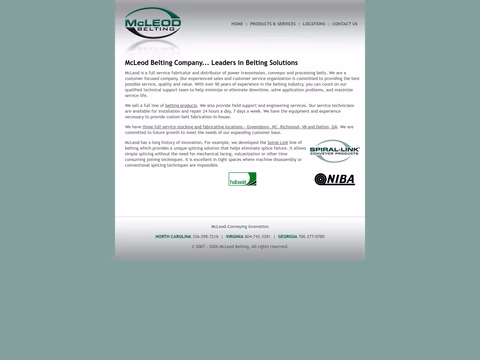 Mcleod-Belting Homepage 1440px