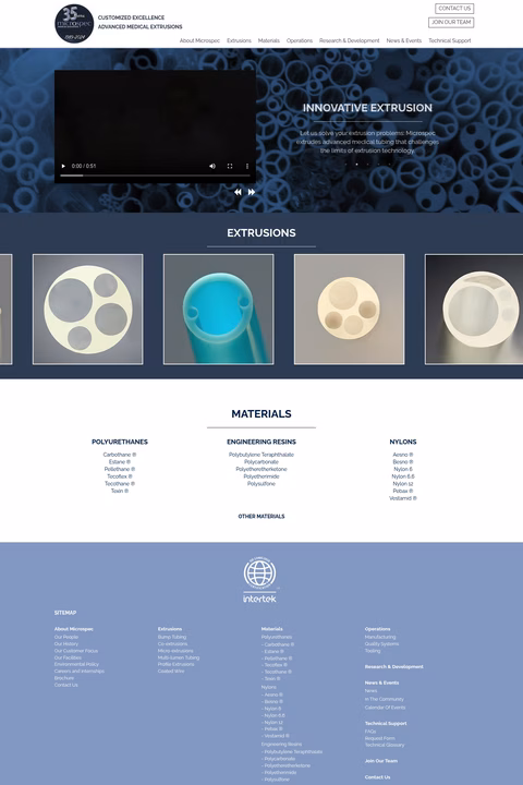 Microspec-Medical-Extrusions Homepage 1440px