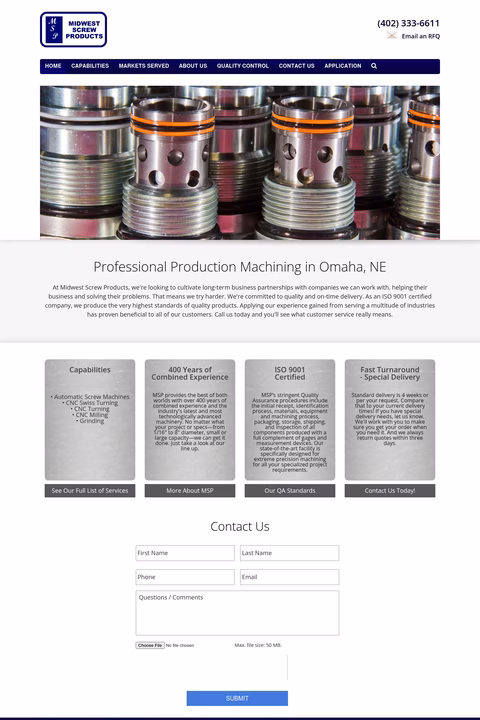 Midwest-Screw-Products Homepage 1440px