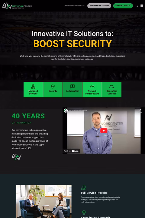 Network-Center-Inc Homepage 1440px