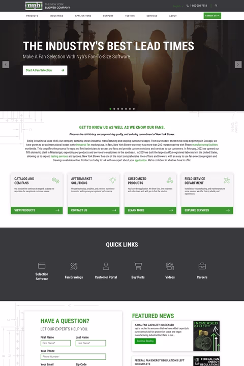 New-York-Blower-Company Homepage 1440px