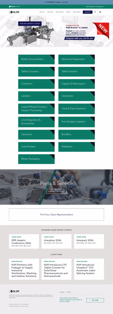 Njm-Packaging Homepage 1440px