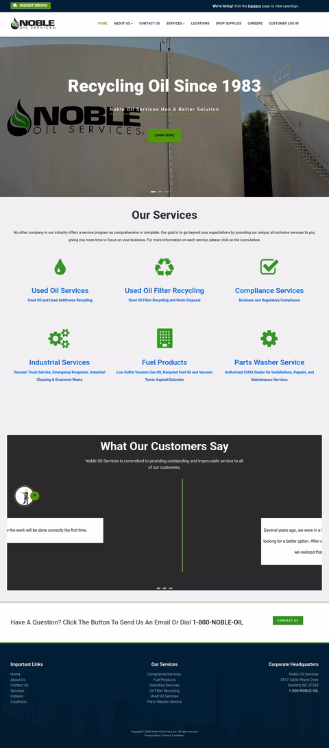 Noble-Oil-Services Homepage 1440px