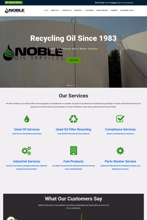Noble-Oil-Services Homepage 1440px