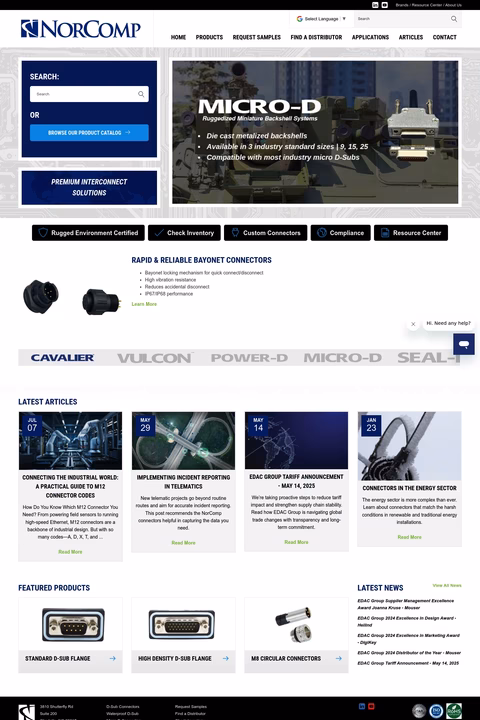 Norcomp Homepage 1440px