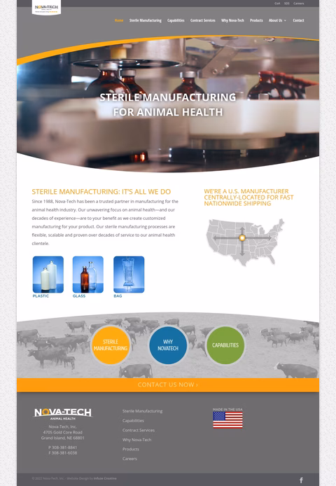 Novatech-Animal-Health Homepage 1440px