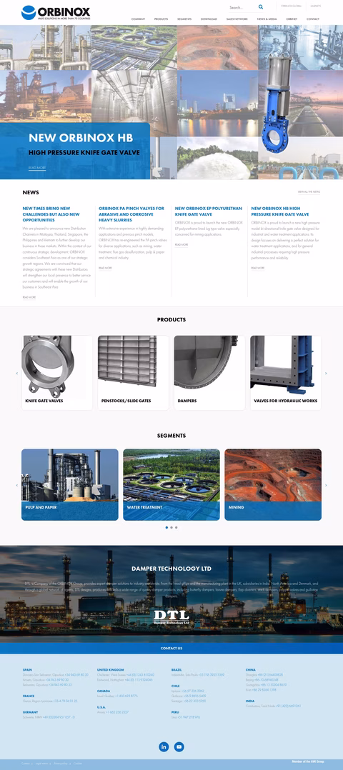 Orbinox Homepage 1440px