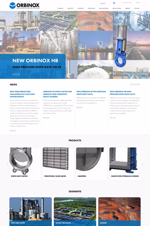 Orbinox Homepage 1440px