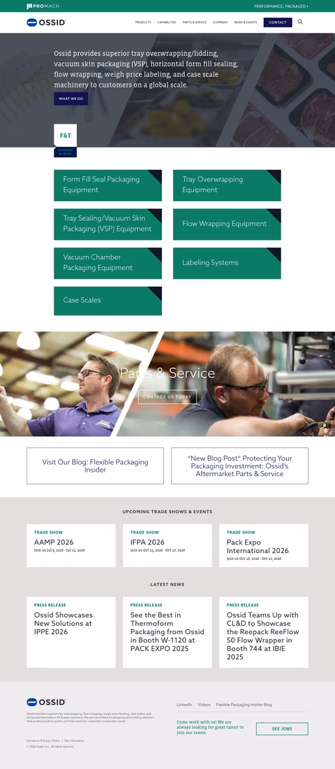 Ossid Homepage 1440px