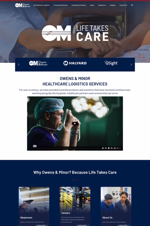 Owens-Minor Homepage 1440px