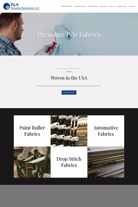P-A-Industrial-Fabrications Homepage 1440px