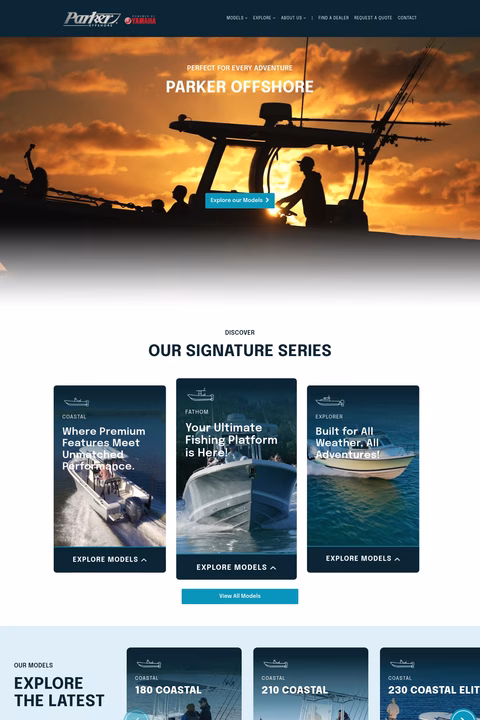 Parker-Boats Homepage 1440px