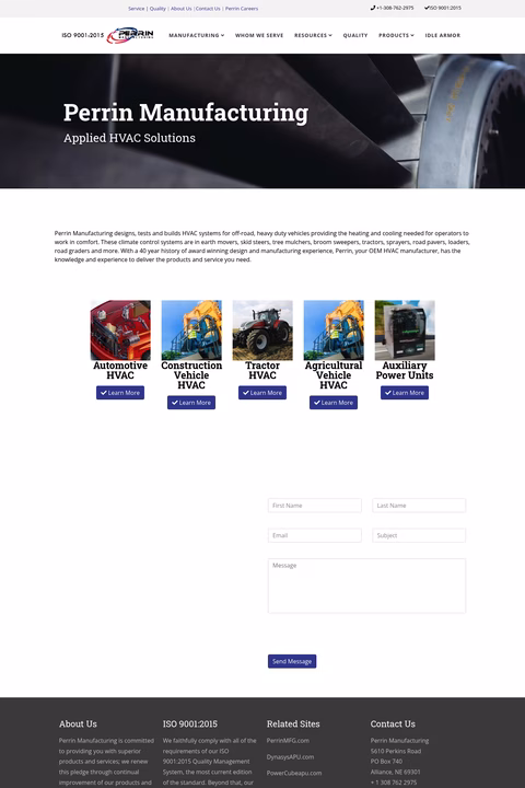 Perrin-Manufacturing Homepage 1440px