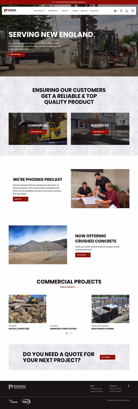 Phoenix-Precast-Products Homepage 1440px