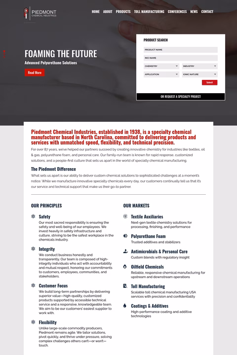Piedmont-Chemical-Industries Homepage 1440px