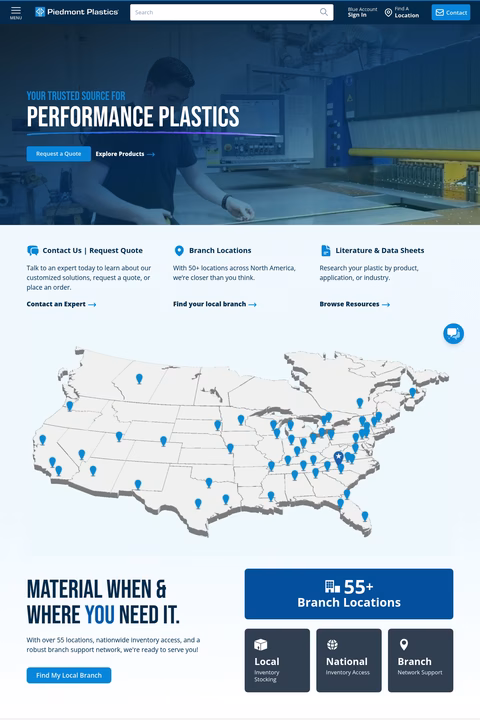 Piedmont-Plastics Homepage 1440px
