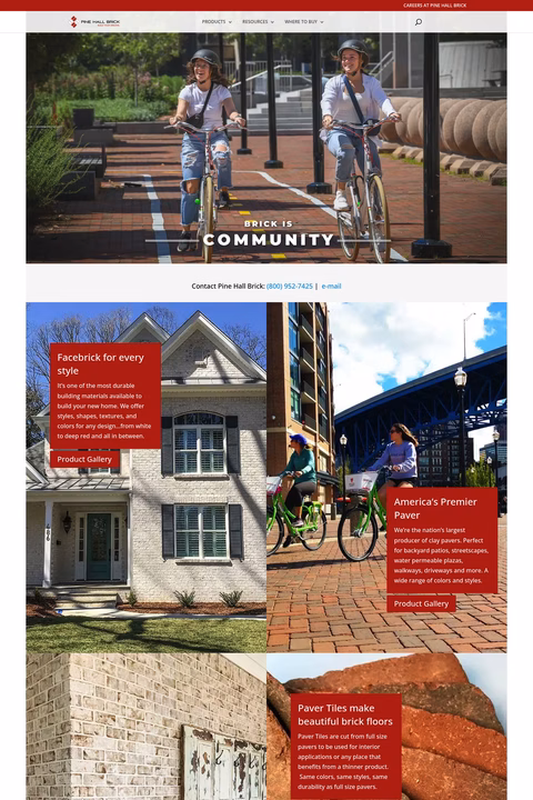 Pine-Hall-Brick Homepage 1440px