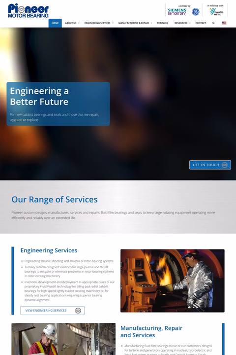 Pioneer-Motor-Bearing Homepage 1440px